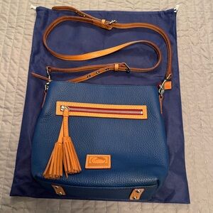 Dooney & Bourke Blue Leather Crossbody